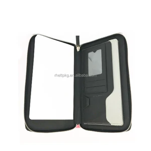 New Arrival Office Product Front Writing Canvas Portfolio Business File Folder Canvas Bag Clips