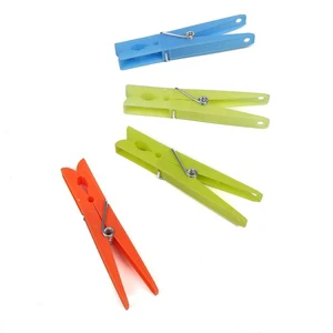 Hot Selling 24pcs Colorful Clothes Pegs for Clothing Plastic Clips Wholesale Plastic Clothes Pegs