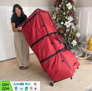 XXL Expandable Rolling Christmas Tree Storage Bag for Trees up to 12 Ft. Tall