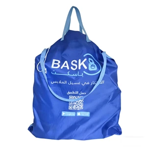 Durable Polyester 70X90CM Extra-Large Capacity Laundry Bag All-Around Webbing Reinforcement Three Carrying Ways Reusable Simple