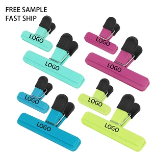 Custom Logo Promotional Bag Clip Magnet Memo Plastic Book Organizer