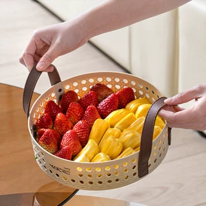 Fashion Small Basket Plastic Round Storage Bucket Plastic Box Storage
