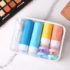 17-Piece Business Travel Toiletries Set Silicone Leak-Proof 90ml 40ml Travel Bottles Organizer Case Soft Portable Eco-Friendly