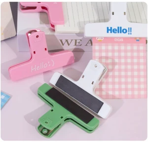 Wholesale Magnetic Bag Clips Factory Direct 10cm Large PP Plastic Kitchen Organizer for Food Sealing Document Stationery