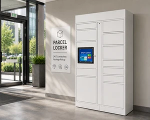 Smart Outdoor Parcel Box System, Waterproof Electronic Delivery Locker with Multilingual Software for Apartment & Community