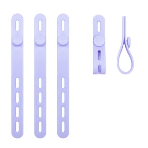 Silicone Cable Straps Cord Organizer, Reusable Cable Ties Wire Management with Lock Buckle