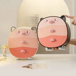High Quality Modern Plastic Desktop Cosmetic Storage Box with Multi-layer Drawer Design for Home Use