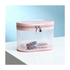2026 New Eco-Friendly Zipper PU TPU Makeup Bag Set Transparent Toilet Bag Travel Storage Pouch Medium Capacity Handbag Cosmetic