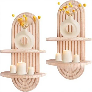 Bohemian Style Spot Wall Storage Rack for Candle and Display Decoration