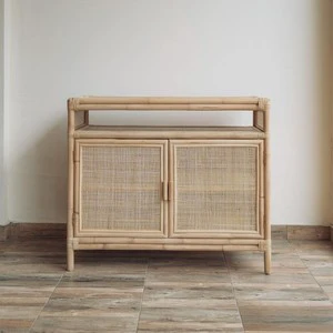 Utensil storage cabinet cupboards rattan drawer cabinets for kitchen organizing custom brand accept