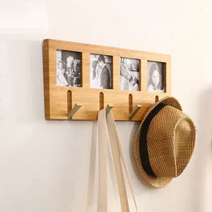 Multi-Functional Creative Bamboo Door Hook Piano Key Hanging Hanger Customized Size Precision Dimensional Tolerance Wall