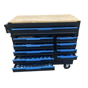 Rolling 7-Drawer Red Tool Cabinet with Key Locking Cold Rolled Steel OEM Customizable 250kg Load Capacity for Garage Workshop