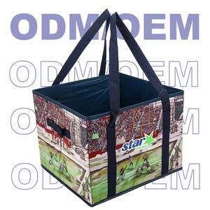 Custom 2024 Decorations Christmas Ornament Storage Box Container With Dual Zipper Dividers Christmas Storage Box