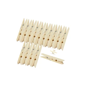 High Quality Bamboo Clips Natural Eco Friendly Wooden Clothespins for Laundry Clothes Drying