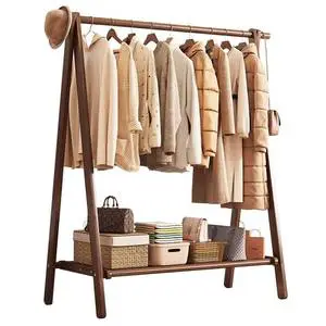 Simple Foldable Storage Clothes Rack Household Coat Rack for Bedroom Living Room General Use Home Furniture