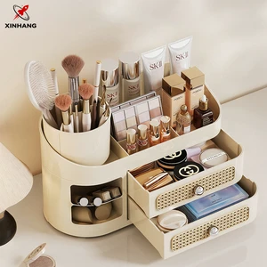 XinHang Rectangle Space-saving Large Capacity Cosmetic & Makeup Organizer Multi-functional Plastic Drawers Storage Box Holder
