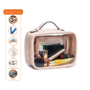 Large-capacity Transparent Waterproof Makeup Bag, Toiletry Bag for Travel, Convenient Hand-held Storage Bag for Toiletries