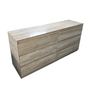 YJ Marble Furniture Six Bucket Cabinet Hot Style Luxury Marble Travertine Chest of Drawers