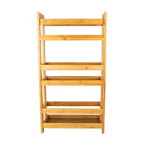 Heavy-Duty Bamboo Storage Shelf for Bathroom Cabinet Livingroom Decor Bookshelf Multi-Functional Kitchen Storage Rack Organizer