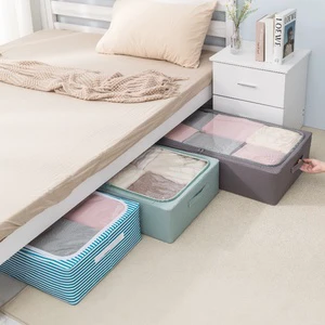 Space Saving Under Bed Home Wardrobe Organizer Foldable Cabinet Clothes Storage Boxes Underbed Storage Under-bed Storage