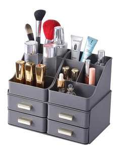 Drawer Type Cosmetics Storage Box Desktop Finishing Dresser Skin Care Lipstick Shelf Makeup Organizer
