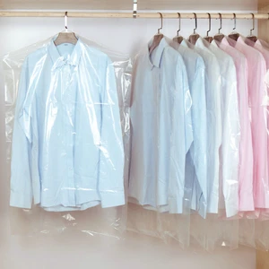 Clear Garment Bags Clothes Covers Protecting Dusts Dustproof Hanging Suit Dress Jacket Dry Cleaners & Home Storage Clothing
