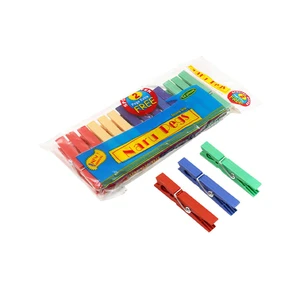 Household Mini Plastic Clothespins Kitchen Outdoor Clothes Pegs Colorful Plastic Clothespins With Springs