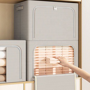 Furniture Bedrooms Stackable Box Wardrobe Cabinet Storages Clothing Fabric Storage Box Foldable Storage Organizer