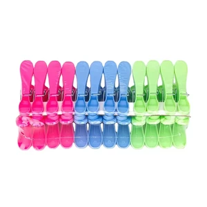 Spring Colorful Plastic 24pcs One Pack Cloth Clip For Hanging Clothes Pins Clothes Pegs