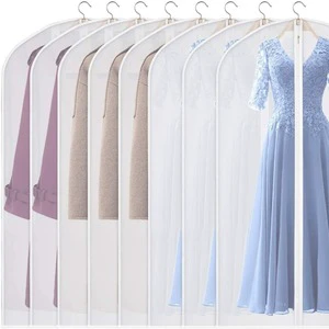 Transparent Garment Dust Cover, Household Hanging Clothes Storage Bag,Dustproof Suit Coat Protector Cover for Wardrobe Daily Use