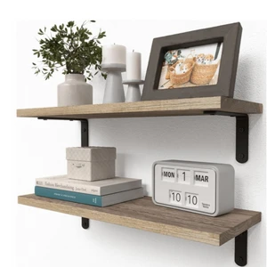 Multifunctional Home Mounted Rustic Organizer Storage Rack Wall Rack Wall Mount Floating Shelf