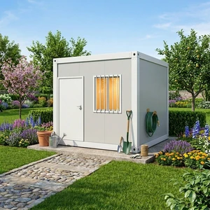 Factory Direct Portable Garden Storage Shed Prefab Container Tool House Outdoor Storage Cabin Custom Size OEM ODM