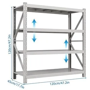 Heavy Duty Garage Shelves Durable Rack System for Organization and Storage