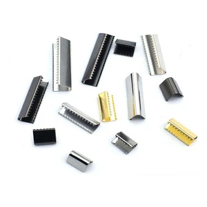 Custom High-Grade Metal Cord End Clip Folding Claw Rope Buckle for Drawstring Ribbon Garment Bag Accessories Wholesale