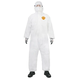 Dust Proof Chemical-Splash Resistant Breathable Non-Woven Fabric Protective Coverall PP Material Safety Clothing