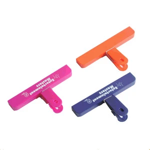 Plastic Folding Bag Clips 14.8x8cm 2-Pack for Coffee Bread & Food Sealing