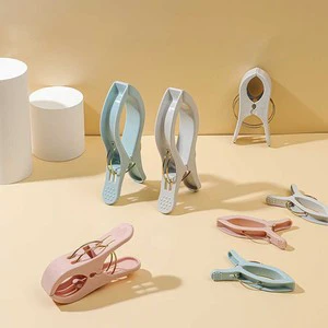DS4315 Large Quilt Clips Clothes Pins for Laundry Plastic Clothes Pegs Hanging Clip Towel Clamps Beach Bath Towel Clips