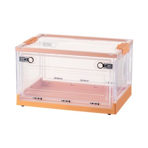 Clear Plastic Rectangular Foldable Shoe Box Stackable Organizer Three Doors Injection for Closet Space Saving Sundries Storage