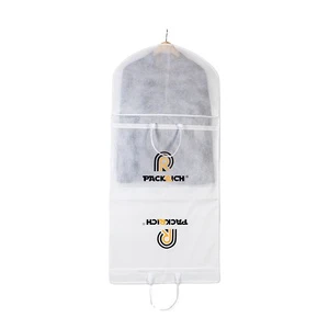 Costume Nonwovensuit Nonwoven Clothes Dust Cover Garment Bag With Pocket