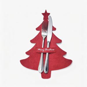 New Christmas Tree-shaped Cutlery Storage, Table Decoration for Christmas Decoration