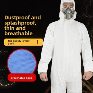 Lightweight One-Piece Anti-static Acid Alkali Resistant Protective Disposable Chemical Safety Clothes Dustproof Workwear