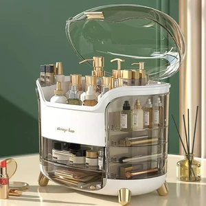 2023 Wholesale New Light Luxury Cosmetics Skin Care Product Makeup Organizer Storage Box