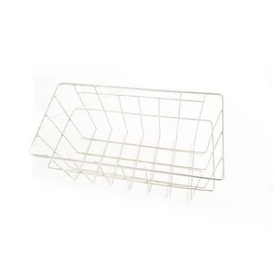 Stainless Steel & Iron Storage Basket Turnover Basket Pet Cage Storage Container Kitchen Draining Basket