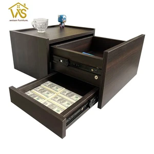 Decorative Furniture Concealment Hanging Bedside Table With Hidden Compartment Drawer Wall Mounted Floating Nightstand