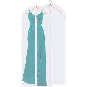 Semi-Transparent Waterproof Hanging Garment Bag for Suit and Dress, Space-Saving 6 Sizes 80-152cm