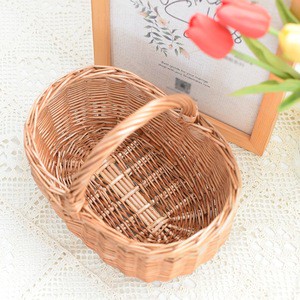 Hot Sale Eco-Friendly Picnic Basket Wicker with Handle Printing for 2-4 Persons Outdoor Picnic Gift