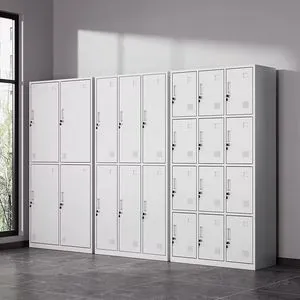 Commercial Thickened Steel Staff Locker Lock Mobile Storage Cabinet Furniture Hotel Factory/Dormitories Modern Simple Design
