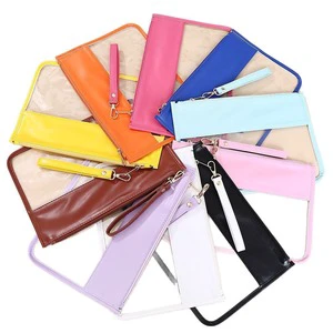 Custom See-through Travel PVC Clear Toiletry Case Transparent Bathroom Organizer Plastic Waterproof Toilet Wash Bag
