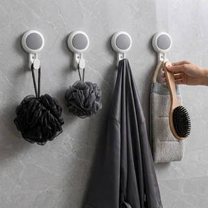 2Pcs/Set Wall Mounted Heavy Duty Wall Hook Hanging Bathroom Kitchen Storage Hooks For Hanging Wall Suction Cup With Hooks