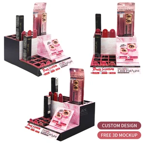 Advertising Pop Pvc Foam Cardboard Product Stand Unit Box Carton Small Counter Table Top Display Stand for Cosmetic Skin Care
